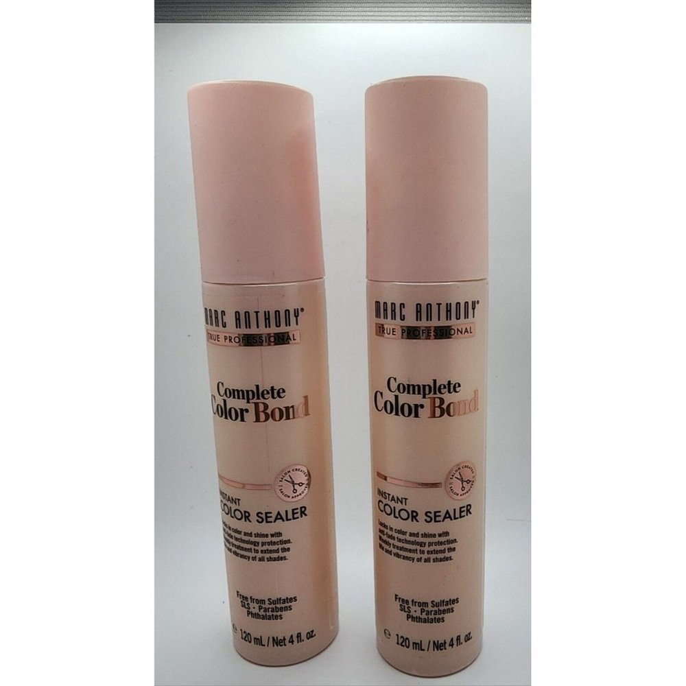 2 NEW MARC ANTHONY COMPLETE COLOR BOND INSTANT COLOR SEALER 4 FL OZ EACH